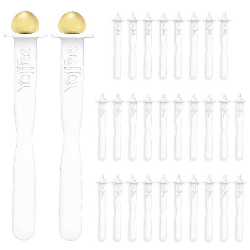 Original Yoffee Nose Wax Applicators â€“ Pack of 30 Reusable Sticks for Nostril Hair Removal â€“ Made of Non-Toxic Plastic â€“ Packaging without Wax Pot